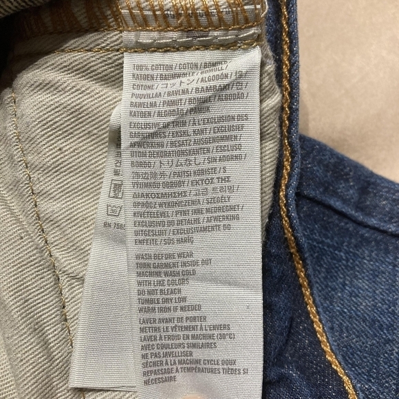 HOLLISTER Blue Denim Classic Straight JEANS Men's W31xL30 Button Fly 100% Cotton - Picture 8 of 8